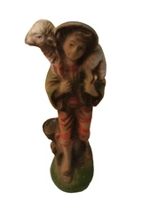 Vintage Shepherd Nativity Replacement Piece 5.5”   Chalkware Made in Taiwan
