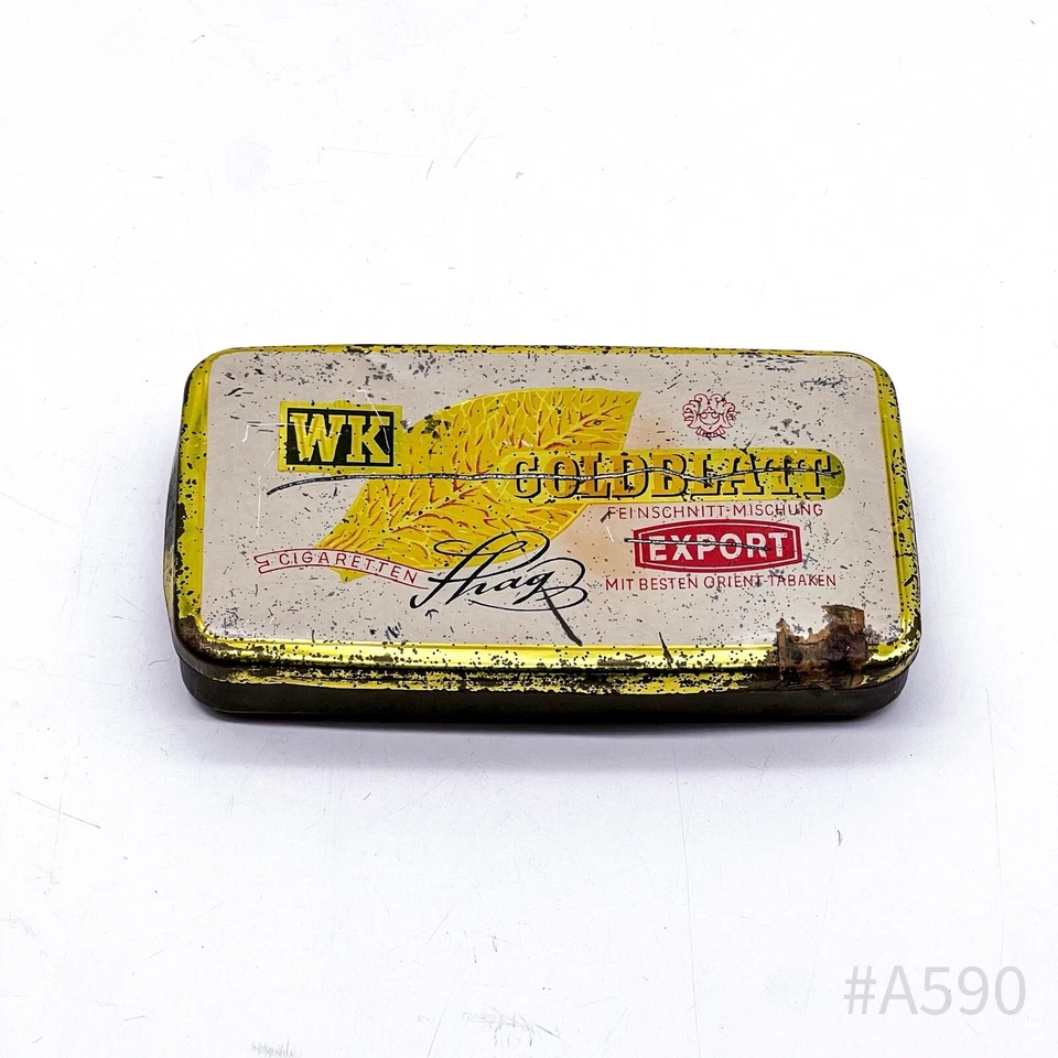 WK Goldblatt Scatola Di Sigarette Lattina Esportazione Miscela Fina | Anni '60 - Immagine 4 di 4