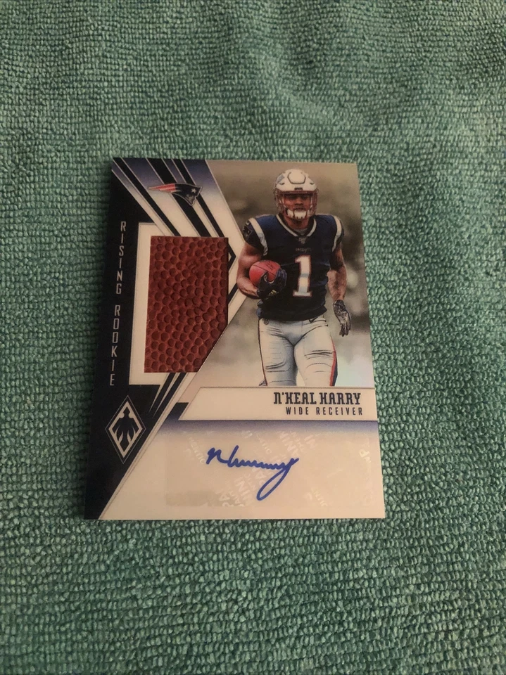 2019 Phoenix Rising Material Signature Football /99 N'Keal Harry Rookie Auto RC - Image 2 of 4