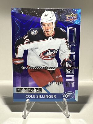 2021-22 UD ICE  Sub Zero Cole sillinger Rookies /999 #sz-26