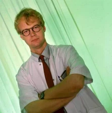 Actor Rob Van Hulst At Dutch Tv Show Medisch Centrum West Historic Old Photo 5