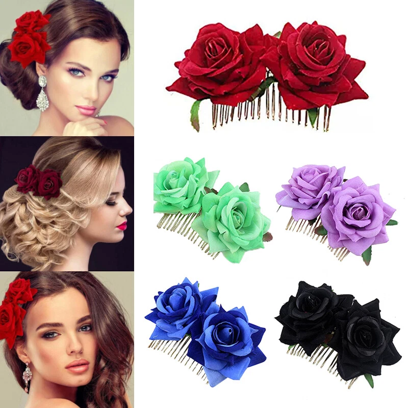 Silk rose on sale hair accessories