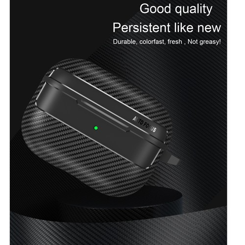 Per AirPods Pro 2a/1a/3a/4a generazione custodia in fibra di carbonio antiurto carina + portachiavi - Foto 8 di 28