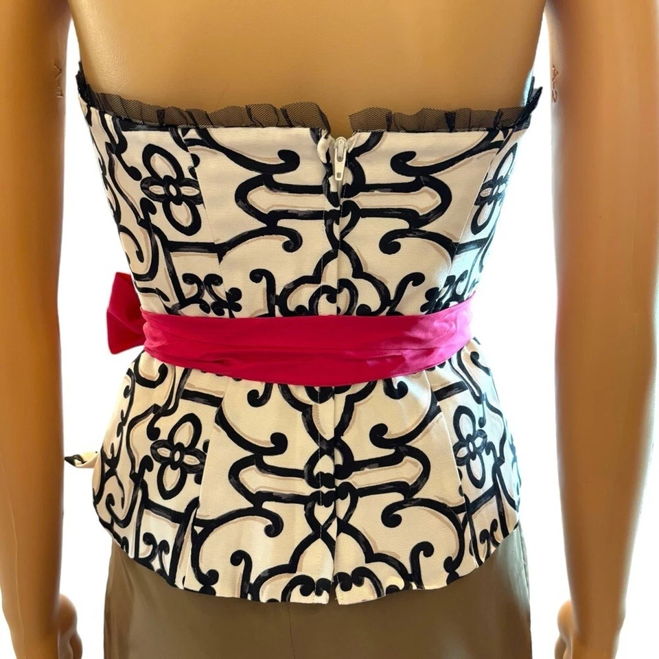 Top Corsé Colorido Casa Blanca Mercado Negro Talla 0 H29 Foto 4 de 4