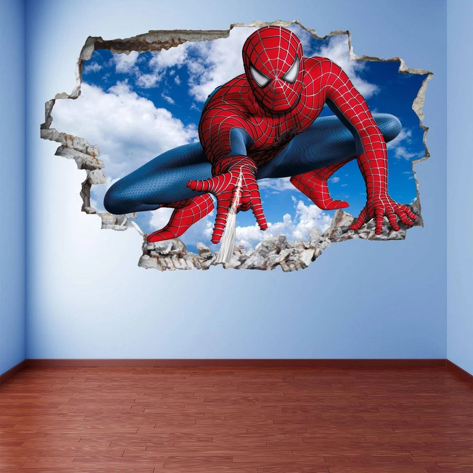 Superhero Wall Art for Spiderman Fans: Decal Sticker Mural Poster Print - Image 4 of 4