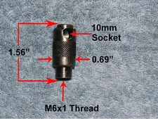 Gas Strut Spring 10mm Ball Socket End Fitting Mount Quick Detach NO TOOLS NEEDED