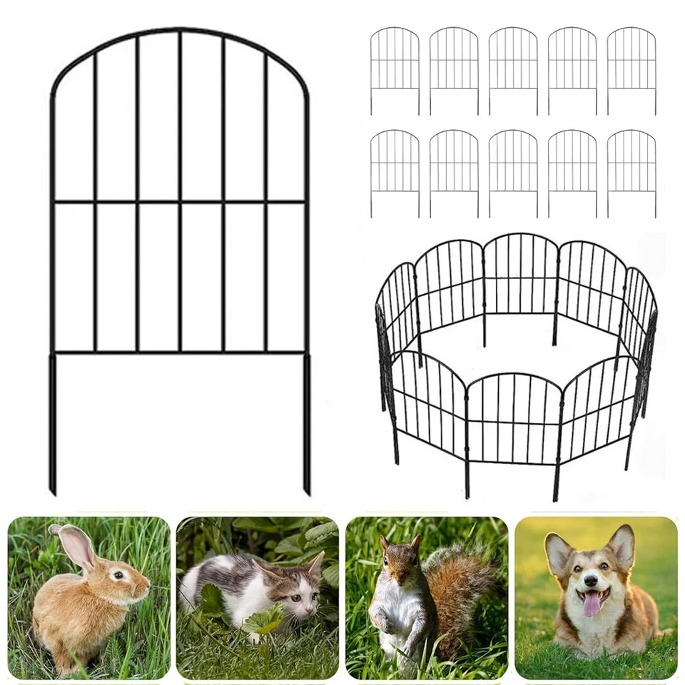 Beetzaun Beetumrandung Zierzaun Dekozaun Gartenzaun flexibel 50 Teile wetterfest - Bild 2 von 4