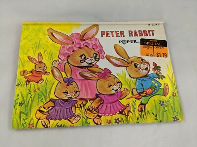 Peter Rabbit Pop Up Book Vintage Modern Promotions
