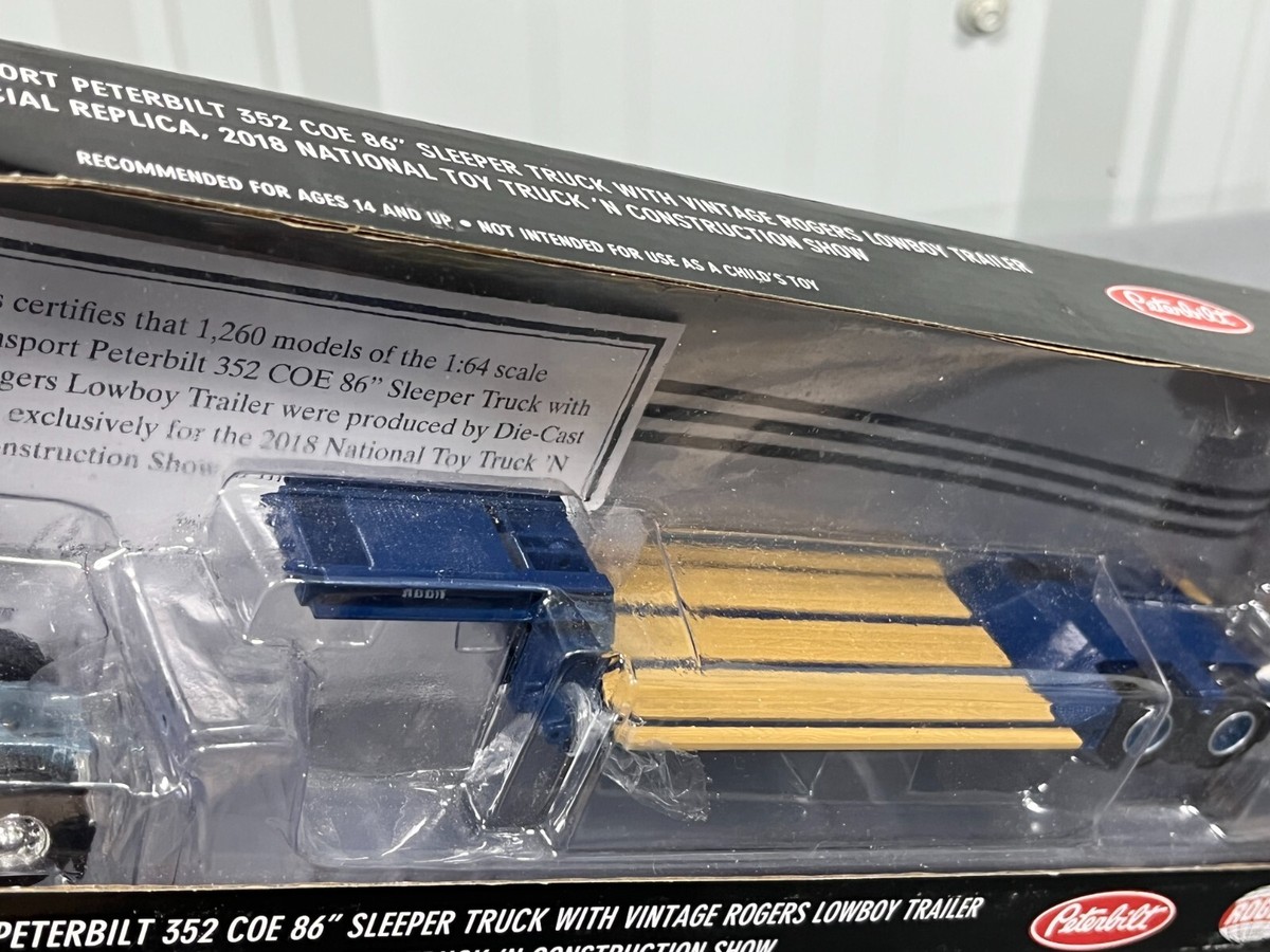 Keen Transport Peterbilt 352 COE w/ Sleeper & Rogers Lowboy