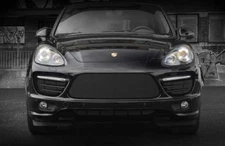 Black 3pcs Bumper Mesh Grille Grill for Porsche Cayenne Turbo GTS GT 2011 - 2014