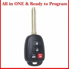 Replacement Key for 2015 2016 2017 Toyota Camry Keyless Entry Remote Fob H Chip