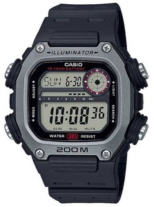 casio collection black rubber strap