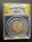 1878-CC Morgan $1 PO 01 VAM-6 DDO Top 100 ANACS Rare Lowball Low Population