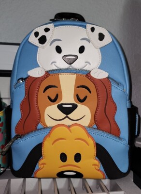 NWT Loungefly Disney Parks Disney Dogs Figural Mini Backpack  display picture 1