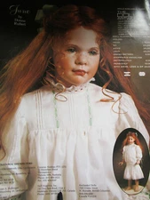 Vtg Donna Rubert JUNE Doll Ad / Advertisement ONLY