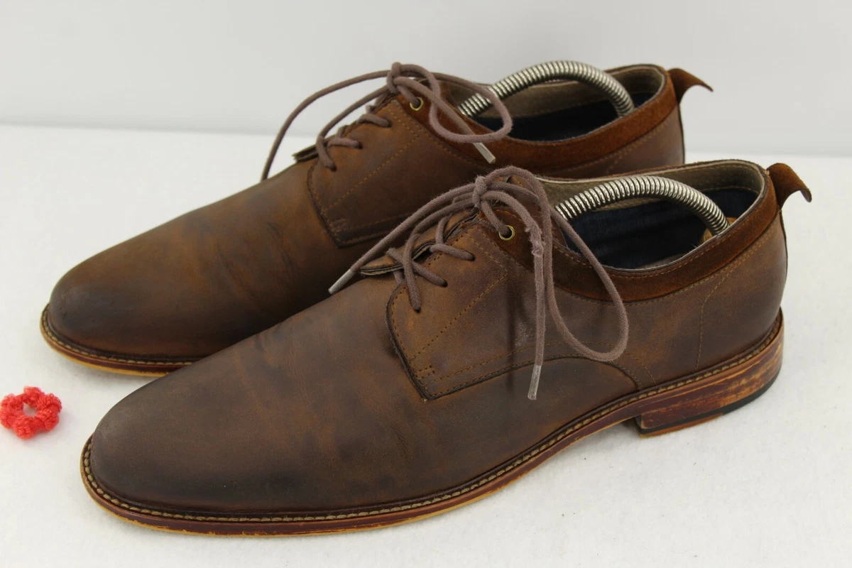 Aston Grey Collection Dwilia Men s Oxford Brown Leather Dress