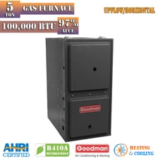 Goodman Gas Furnace Upflow/Horizontal Modulating GMVM971005CN 100K BTU 97% AFUE