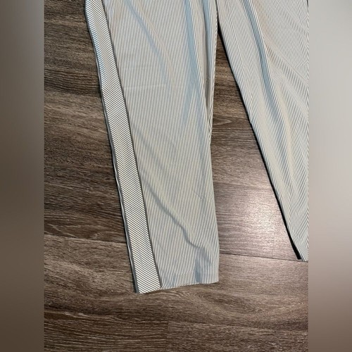 Athleta Brooklyn Ankle Pants Stripe High Rise Pull-On Stretch Travel Comfort 16 - Picture 7 of 11