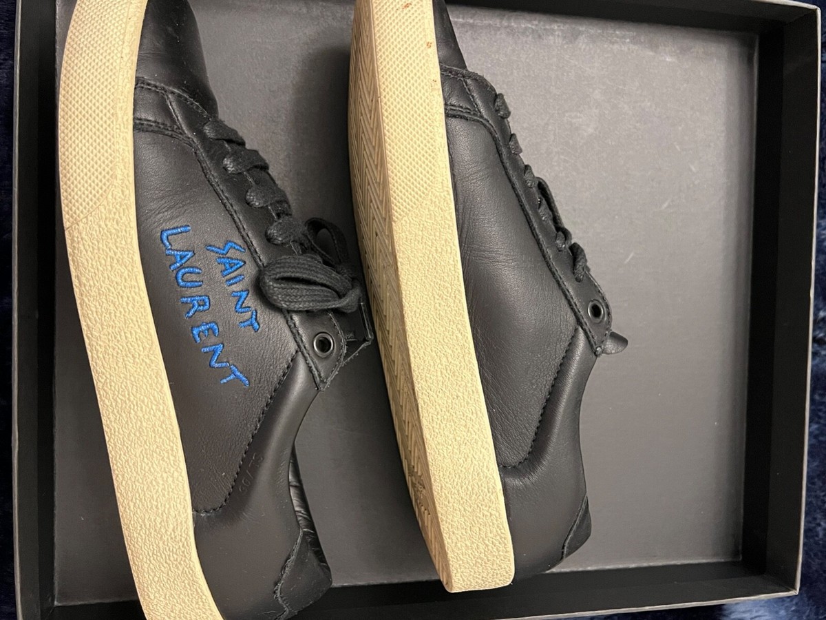 Saint Laurent Men s Black Sl/06 Court Classic Logo