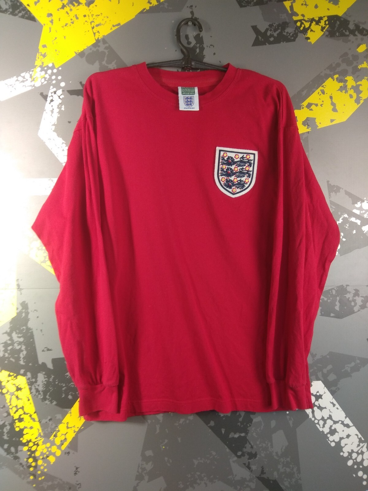 England Jersey Retro Replicas football shirt 1966 Score Draw Men Size M ig93