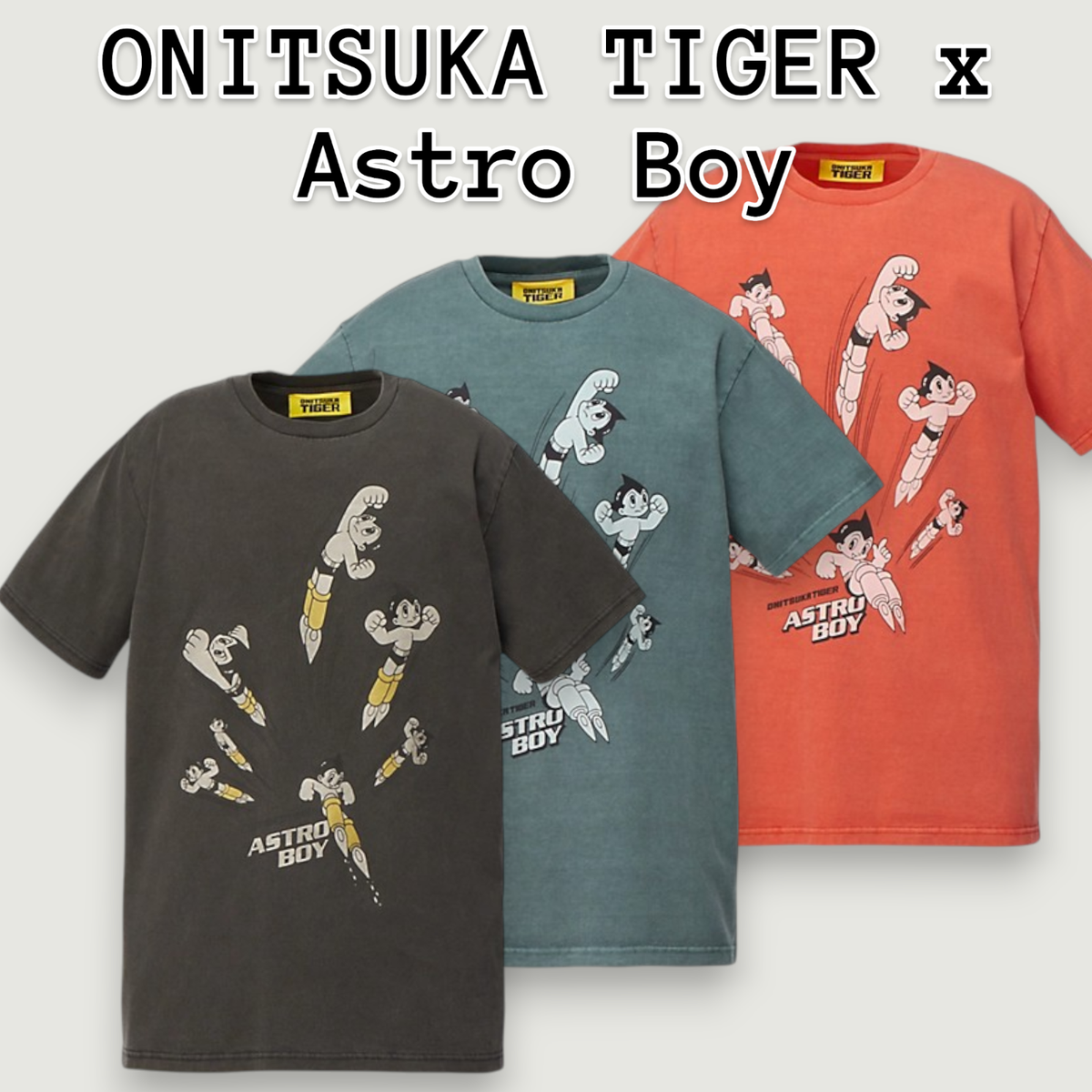 ONITSUKA TIGER x Astro Boy WASHED GRAPHIC TEE 3 colors