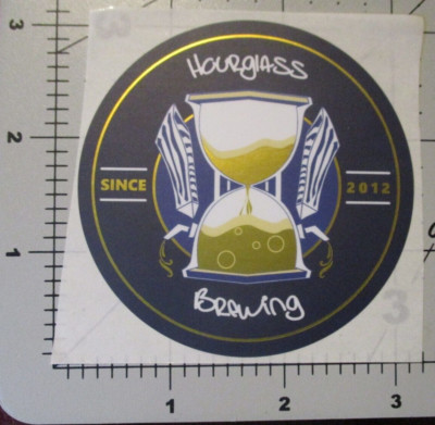 HOURGLASS BREWING Florida bees and some hops STICKER decal craft beer brewery J