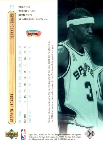 2001-02 Upper Deck 🏀 YOU PICK #2 - #437 🏀 NBA Cards SP RC Base Commons Stars - Photo 216 sur 238