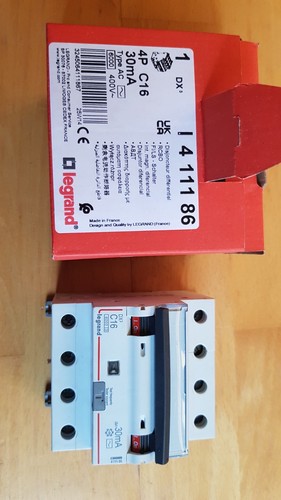 Disjoncteur différentiel 1LN C6 10000A/10kA 30MA type A - Legrand