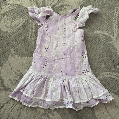 Hannah Banana Girl Dress Size 7 Beautiful Levander , Perfect For Summer