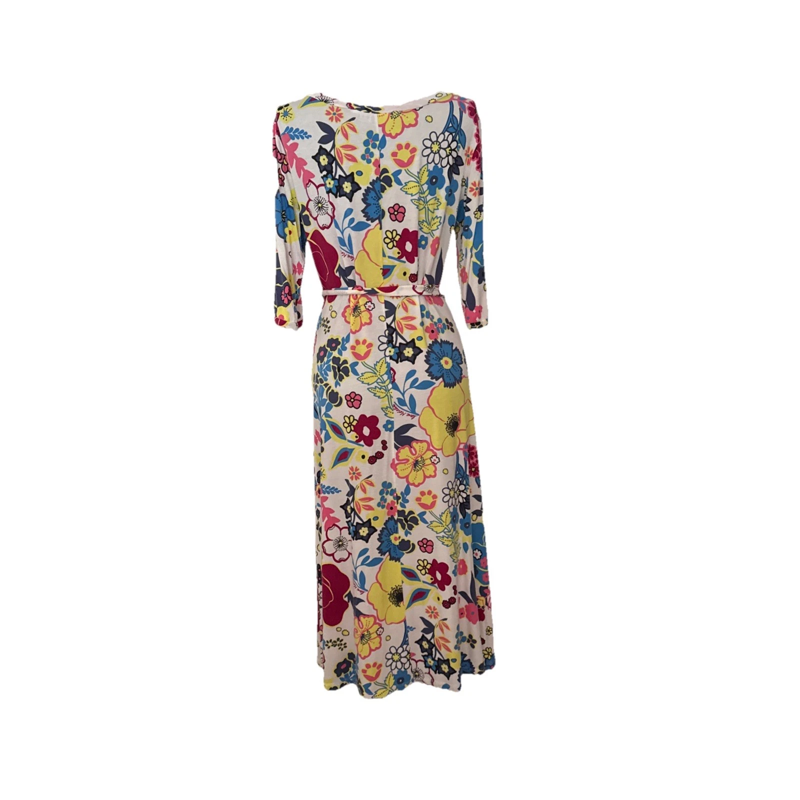 Love Moschino Vestito Donna Multicolore Floreale Vestibilità Svasata Taglia: It 44 Uk 12