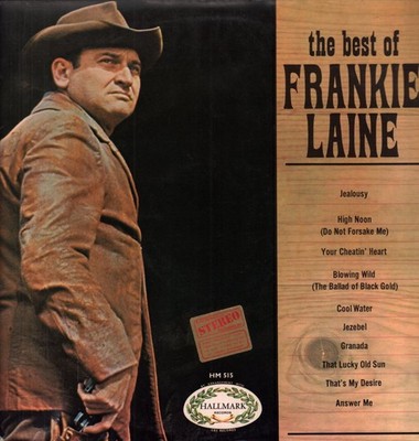 Frankie Laine Best of LP vinyl UK Hallmark 1967 dark blue label design has