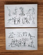 Antiguo baile de mano de lacrosse de 1884 Hurlingham club privado Londres Book Arr fotos