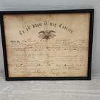 Original Civil War Discharge Certificate Frank E. Pond Co E 15th MA Infantry