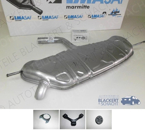 Imasaf ESD Auspuff Endtopf + Anbauteile für VW Golf 5 + Golf Plus + Golf 6 1.6-image