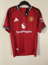 Manchester United 2025/26 Adidas Home Jersey Football Soccer Shirt NWT Size S-XL
