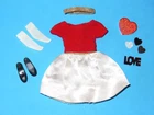 Skipper 1964  SILK N FANCY #1902 Complete vintage fashion dress + accessories