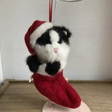 VTG BOYDS “JOLLY S. STUFFINS” #562032 ~  Cat stocking ornament~ with tag