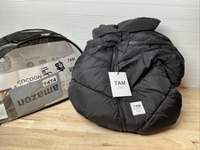 7AM Infant Cocoon Car Seat Cover Puffer - Black - 0-12 Month