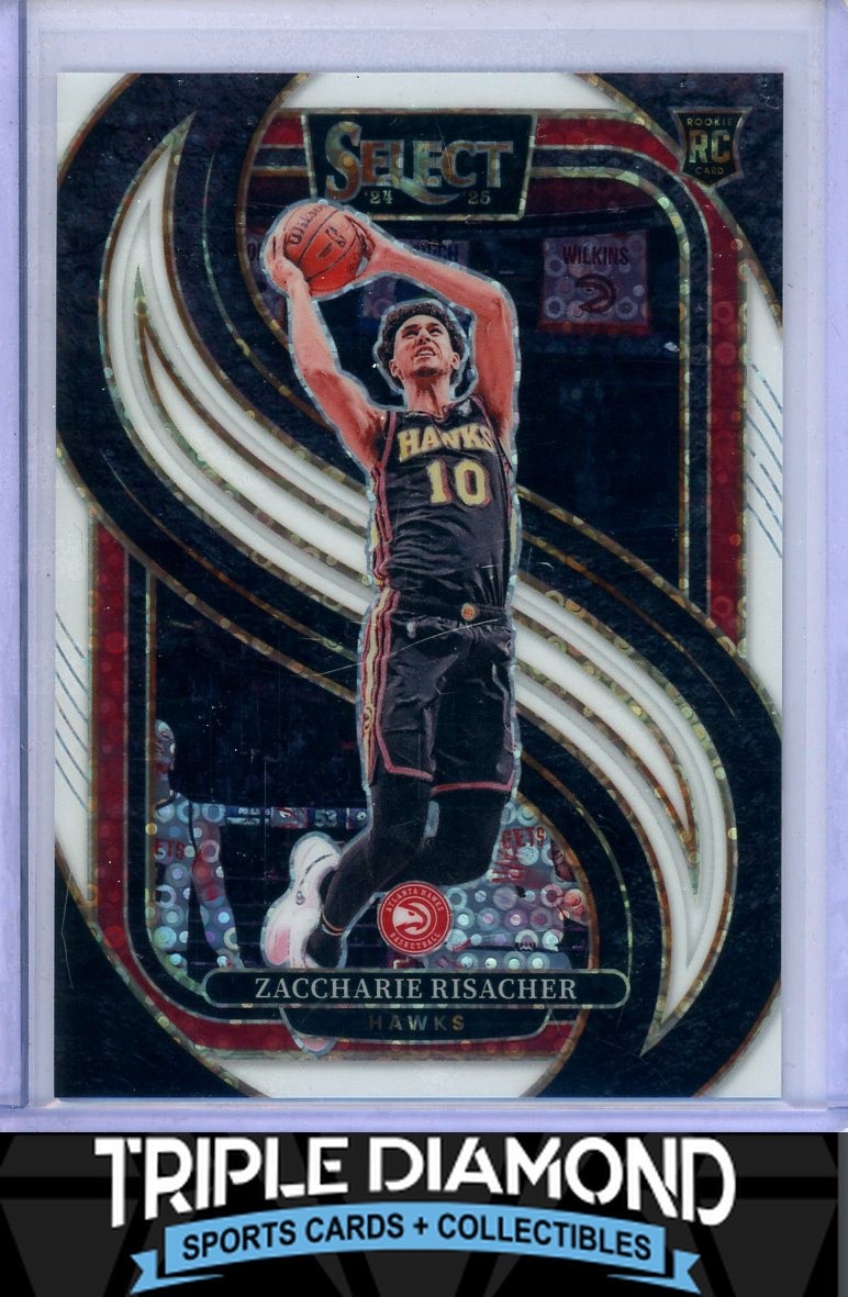 2024-25 Select Zaccharie Risacher Rookie Premier Level White Disco #50/75 M944