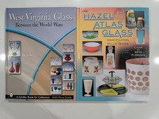Hazel-Atlas & West Virginia Glass Collector Guides | 2-Book Hardcover Set | VG