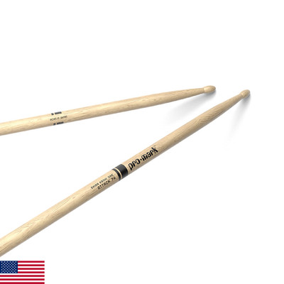 ProMark Drum Sticks - Classic Attack 7A Shira Kashi Oak Drumsticks, Oval Wood Ti