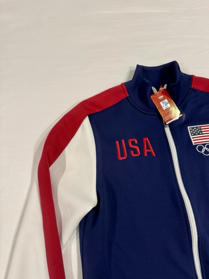 Новый с Ярлыками официальный США олимпийской команды одежда куртка мягкий Athletic мужской маленький - Изображение 3 из 4