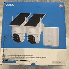 AOSU C9C3CA11SolarCam D1 Classic Kit, Solar Powered Wireless Security-2 Pc. Kit