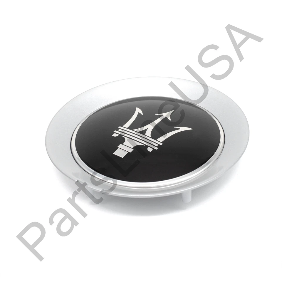 Llanta central de rueda genuina Maserati Logo 2013-2017 tapa de aleación de 18" Alferi 670013626 Foto 3 de 4