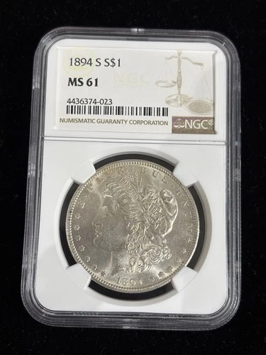 1894-S Morgan Dollar, NGC MS 61