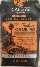 H E B Caf Ol Ground Coffee Medium Roast Cinnamon Chocolate Vanilla 12 Ounce