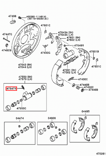 Genuine Yaris NCP11 NCP10 KSP90 KSP130 Rear Drum Brake Cylinder Bleeder Nipple - Picture 4 of 20
