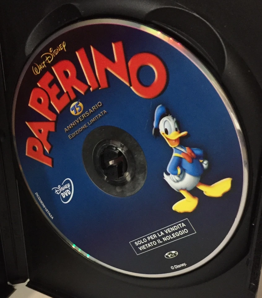 Paperino 75 DVD 75° Anniversario Edizione Limitata Walt Disney Come Foto - Immagine 3 di 4