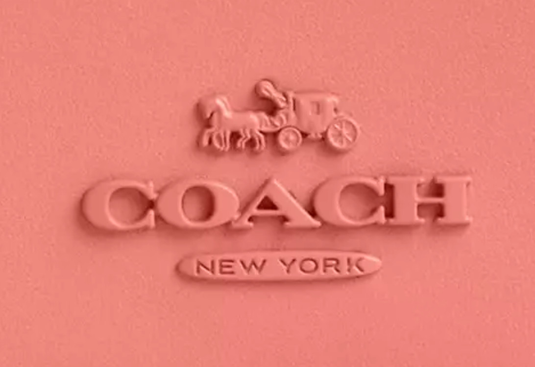 🩷Coach Micro Snap Wallet - CP260 Bright Coral (Pink Orange) Calf Leather - NWT image 5