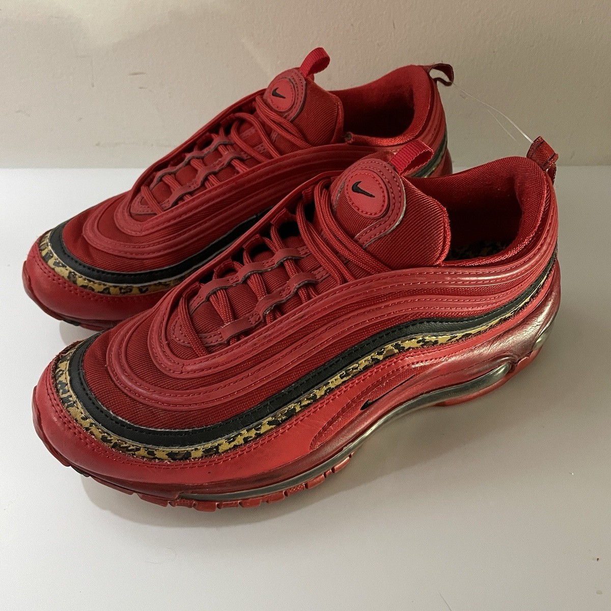 Leopard Sneaker Air Max 97 Red And Leopard Print Nike Airmax 97